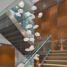 Load image into Gallery viewer, Glass Balls Ceiling Chandelier Stairs LED Bubble Pendant Lights
