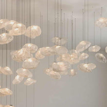 Load image into Gallery viewer, Glass Balls Ceiling Chandelier Stairs LED Bubble Pendant Lights

