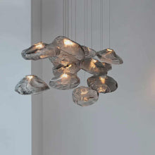 Load image into Gallery viewer, Glass Balls Ceiling Chandelier Stairs LED Bubble Pendant Lights
