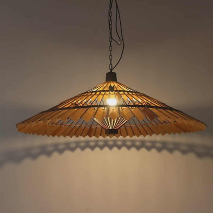 Handmade Rattan Chandelier Natural Bamboo Pendant Lighting