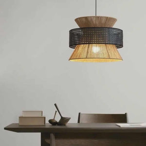 Handmade Bamboo Rattan Pendant Light – Southeast Asian Style Woven Chandelier