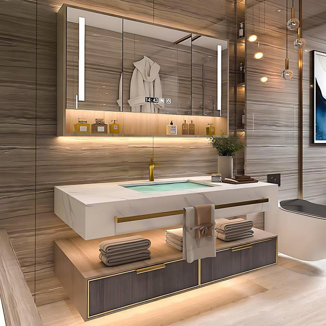 Modern bathroom with a vanity, mirror, and toilet.

floating bathroom vanity cabinet
led mirror bathroom vanity
luxury european bathroom vanity
ceramic basin vanity cabinet
modern bathroom vanity set
wall mounted bathroom cabinet
apartment bathroom vanity
luxury bathroom furniture