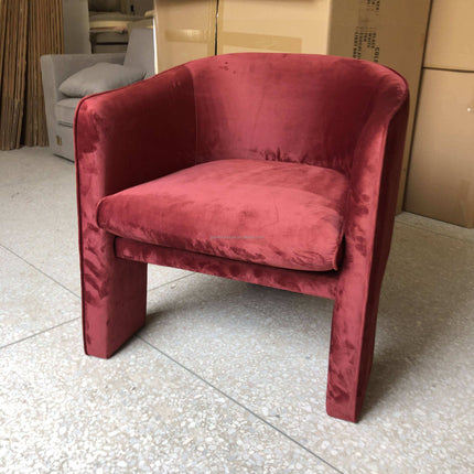 Red velvet armchair in a room with boxes and furniture.

modern sculptural lounge chair
velvet reclining armchair
designer lounge chair
modern velvet accent chair
living room reclining chair
luxury lounge armchair
sculptural velvet chair
modern hotel lounge chair
designer living room chair