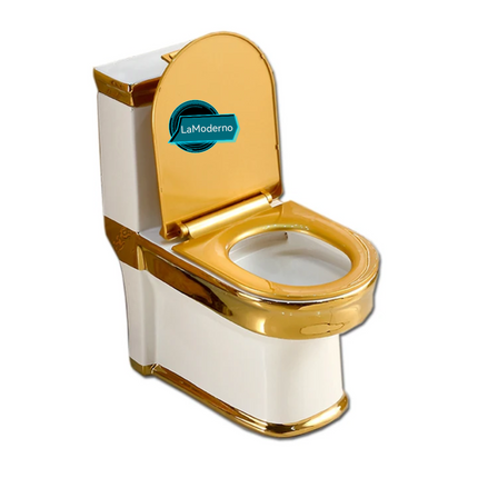 gold white toilet bowl
electroplated porcelain toilet
luxury bathroom toilet wc
dual flush toilet bowl
modern luxury toilet
gold bathroom toilet
designer sanitary ware toilet
premium porcelain toilet bowl