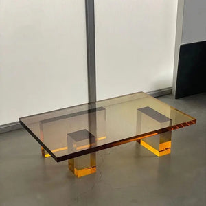 Modern Minimalist Living Room Sofa Side Acrylic Gradient Coffee Table