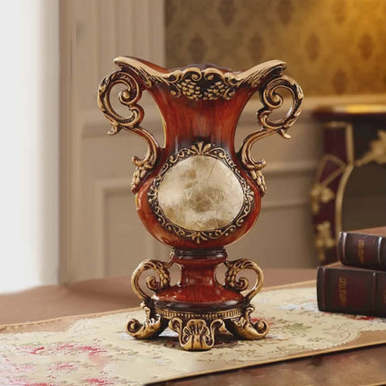 Decorative vase with intricate designs on a table