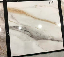 Load image into Gallery viewer, Marble Design Porcelain Tiles 60x60cm Microcrystalline Electroplated 3D Tiles
