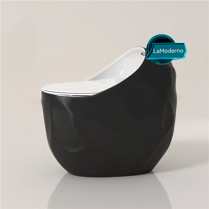 black white toilet bowl
egg shaped toilet wc
modern curved toilet
dual flush toilet bowl
designer bathroom toilet
one piece ceramic toilet
modern sanitary ware toilet
two tone bathroom toilet