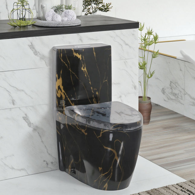 Black marble-patterned toilet in a bathroom setting with decorative elements.

black marble toilet bowl
modern ceramic wc toilet
one piece bathroom toilet
floor mounted toilet bowl
hotel bathroom toilet
luxury black toilet
sanitary ware toilet bowl
modern bathroom toilet