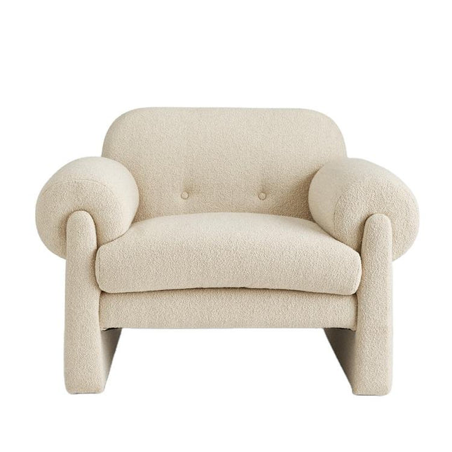Beige armchair on a white background

white boucle accent chair
modern living room accent chair
boucle leisure chair
modern lounge chair
luxury accent chair
boucle fabric chair
living room lounge chair
modern upholstered chair
designer accent chair