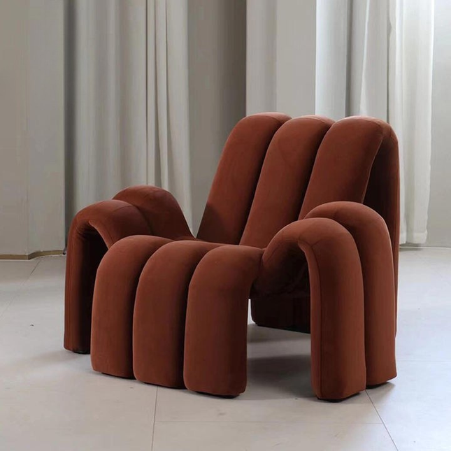Brown curved armchair in a room with white curtains

nordic velvet lounge chair
modern single sofa chair
velvet armchair for living room
cafe lounge chair
modern armchair sofa
velvet relaxing chair
scandinavian style armchair
hotel lounge chair
modern velvet accent chair
