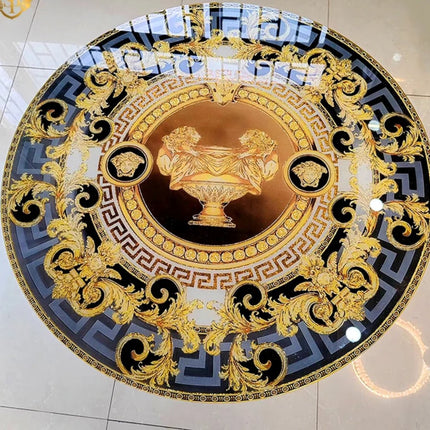 Italian Luxury Table Tempered Glass Slate Mirror