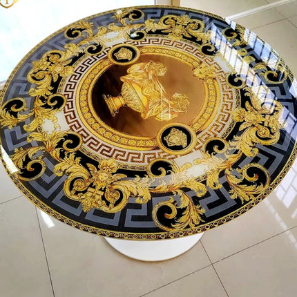 Italian Luxury Table Tempered Glass Slate Mirror