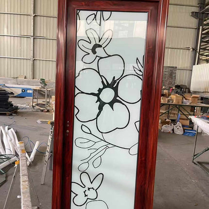 Bathroom Simple Design Interior Glass Door Design Aluminum Frame Waterproof Shower Doors for House