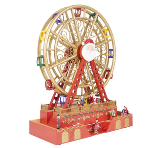 Christmas Decoration Ferris Wheel with Led Light Music Turning Movement