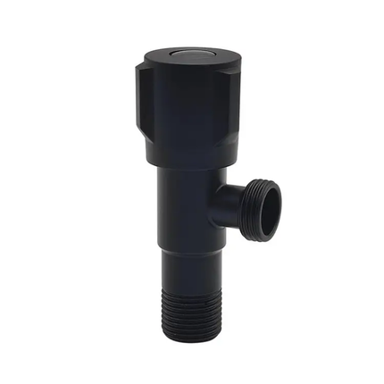 Black valve on a white background