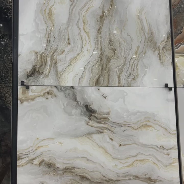 Porcelain Tiles 60x60cm Microcrystalline Electroplated 3D Tiles