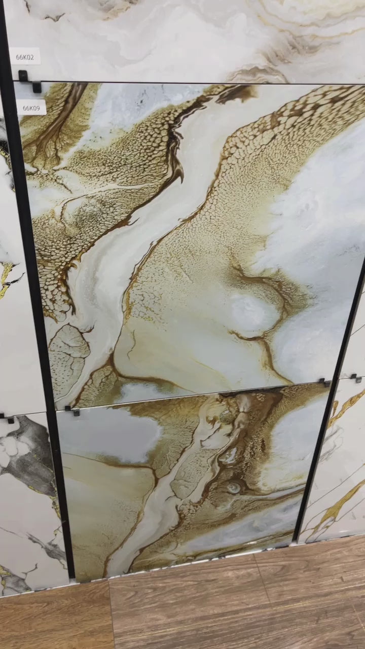 Porcelain Tiles 60x60cm Microcrystalline Electroplated 3D Tiles