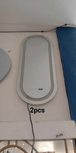 Cargar imagen en el visor de la galería, 90x40cm Oval Led Light Mirror High Definitions HD Glass Tri Color Touch Screen
