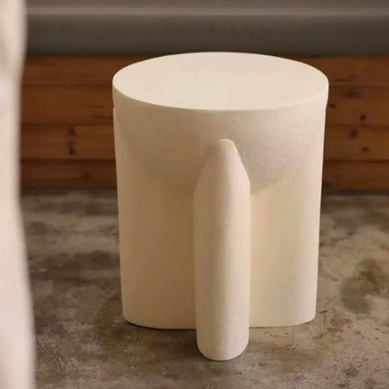 Modern Travertine Side Table For Living Room Bedroom Outdoor Space Home Furniture