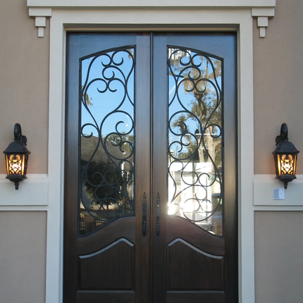 High Quality Modern Villa Exterior Wall Front Door Double Leaf Anti-Theft Steel Door