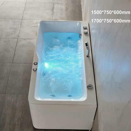 Wholesale OEM 360 Degree Surfing Bubble Massage Smart Computer Panel Thermostatic 42 Degree Single Rectangle Indoor Hotel