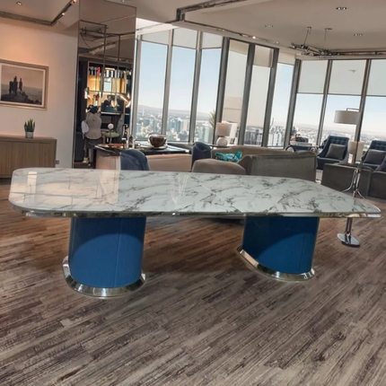 Leonardo Large 10-Person Luxury Dining Table Modern Design Style