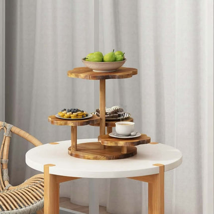 Multi-Tier Round Cake Stand Tabletop Cupcake & Snack Display Holder For Party Home Decor