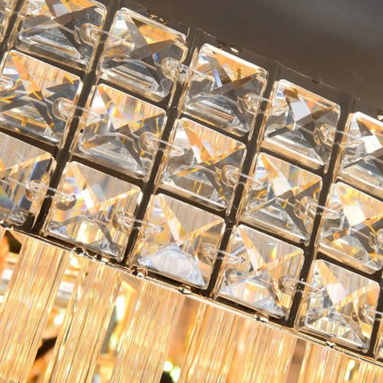 Modern Lusters Crystal Ceiling Lamp Restaurant Hotel Family Living Room Lamps Fine Crystal Ceiling Light