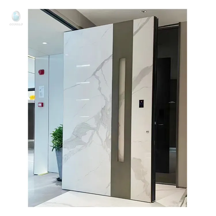 American Luxury Custom Anti-Theft Aluminum Pivot Door For Houses Villa Main Security Front Entry Exterior Door