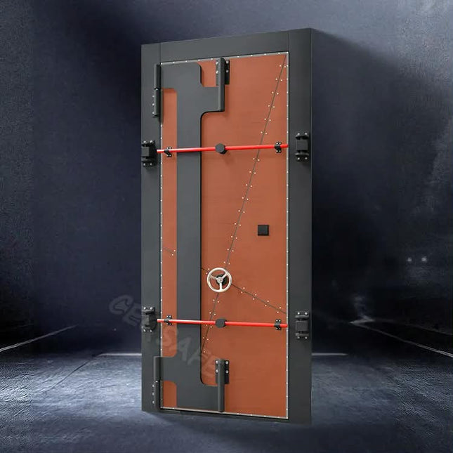 Stainless Steel Strong Bank Round Vault Doors Safe Room With Handle Vault Security Door