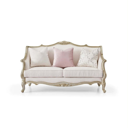 French Style High-End Three-Person Slipcovered Fabric Sofa Modern Chesterfield Design Luxury Living Room Furniture