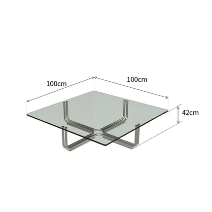 Made of FiberGlass And Tempered Glass Nordic Style Luxury Small HouseHold Apartment Coffee Table Inspired By Ancient Middle Eastern Design Tempered Glass Side Table