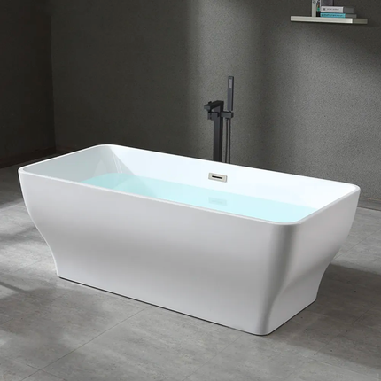 Acrylic Freestanding Blue Bathtub Custom Modern Wholesale Bathroom Soaking Tub