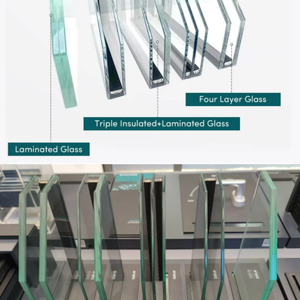 Aluminum Alloy Windows House Exterior Aluminum Sliding Window Soundproof Double Tempered Glazed Thermal Break Windows
