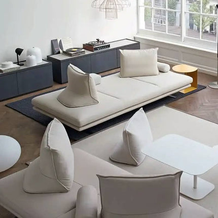 Contemporary Elegant Luxury Curved Creamy White Velvet Tufted Modular Extendable Sectional Sofa Stainless Steel Legs Living Room