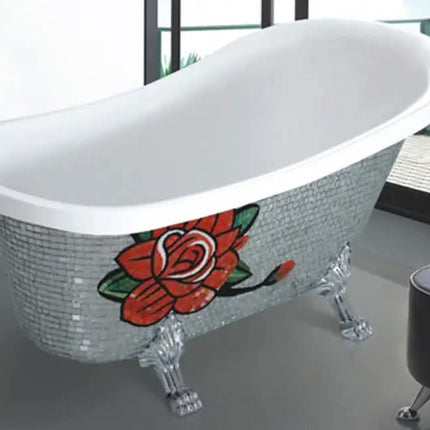 Classical Bathroom Movable Old Freestand Bathtub with Lion Feet