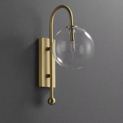 Vintage Fancy Led Lighting Gold Sconce Wall Light Home Lamp Interior Glass LED Wall Lamp For Living Room Beside Hotel
