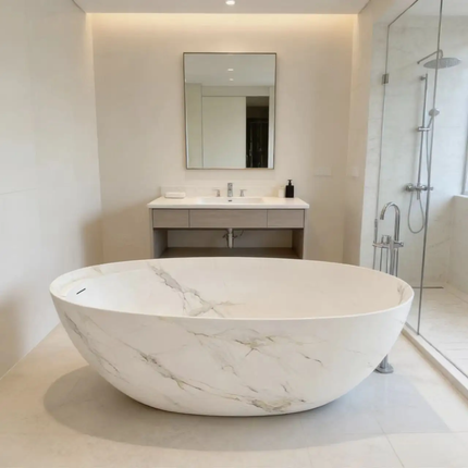 Freestanding Bathtub Modern Art Bathtub Gray Color Ink Painting Apartment Bathroom Painting Of Dynamic Whirlpool Tub Luxury