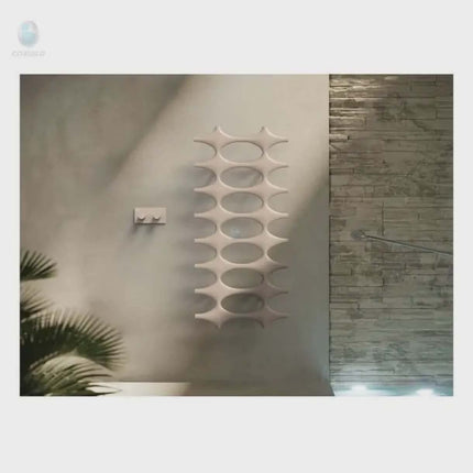 304 Stainless Steel Wall Mounted Heated Towel Rail Gold Design for Bathroom