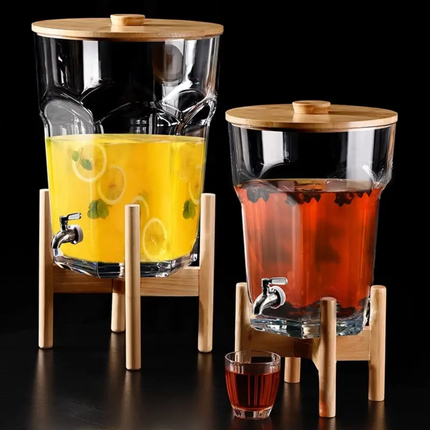 New Design Drink Dispenser With Tap Juice Storage Jar Beer Beverage Tubs Reusable Plastic PC For Commercial Hotel Caterers