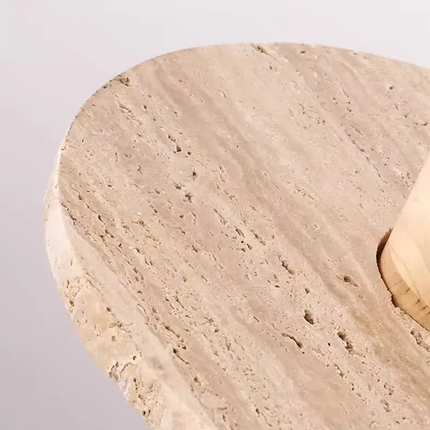 Modern Simple Home Interior Decoration Ceiling Pendant Wabi Sabi Bedroom LED Natural Yellow Stone Middle Size Pendant Lamp
