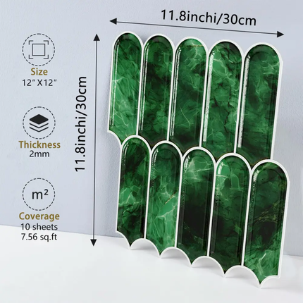 Nordic 3D Self Adhesive Tile Stickers Waterproof Oil Proof Wall Decals For Bathroom Kitchen Backsplash Home Renovation 30x30cm