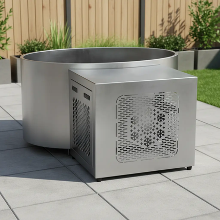 Stainless Steel Cold Plunge Ice Bath Tub With Chiller And Filter for Outdoor Use