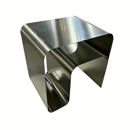Custom Stainless Steel Side Table Hotel Apartment Villa Shop Furniture Coffee Table Modern Steel Coffee Table