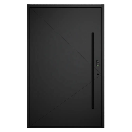 Modern Design American Exterior House Front Aluminum Entrance Doors Steel Security Front Entry Doors Aluminum For Household