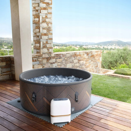 Modern Design Inflatable Spa For Home With Anti-Bacterial Fabric DWF HYDROMASSAGE 6 People Hot Tub Round Pool