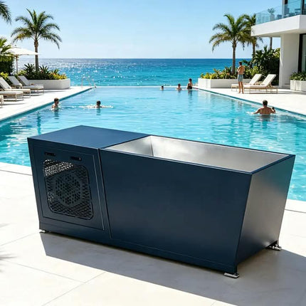 OEM ODM Business Wi-Fi Control Stainless Steel Cold Plunge All in One Cold Plunge Ice Bath With Chiller and Filter