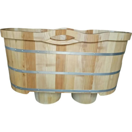 2-4 Person Cold Plunge Tub-OEM/ODM Custom 304 Stainless Steel, Wood Finish, Easy Setup Bulk