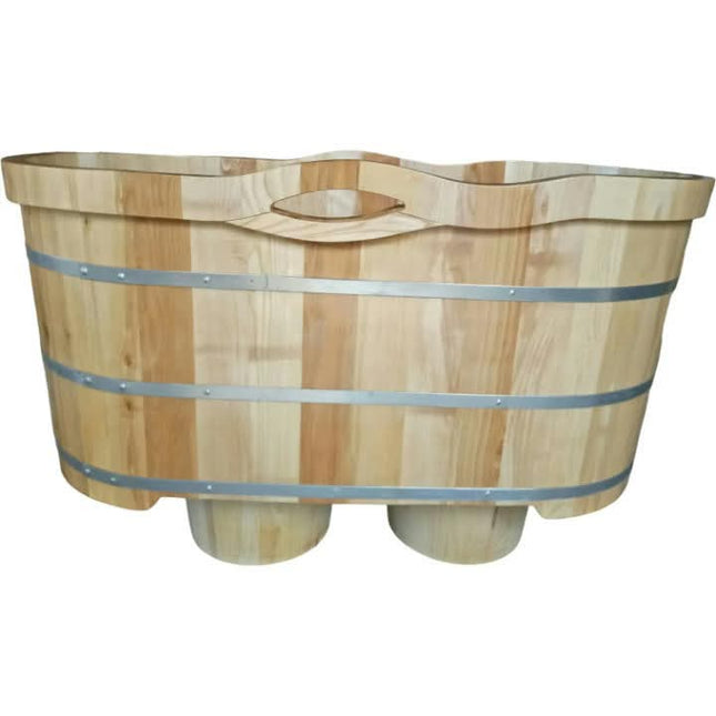 2-4 Person Cold Plunge Tub-OEM/ODM Custom 304 Stainless Steel, Wood Finish, Easy Setup Bulk